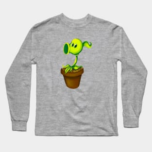 plants vs zombies: peashooter Long Sleeve T-Shirt